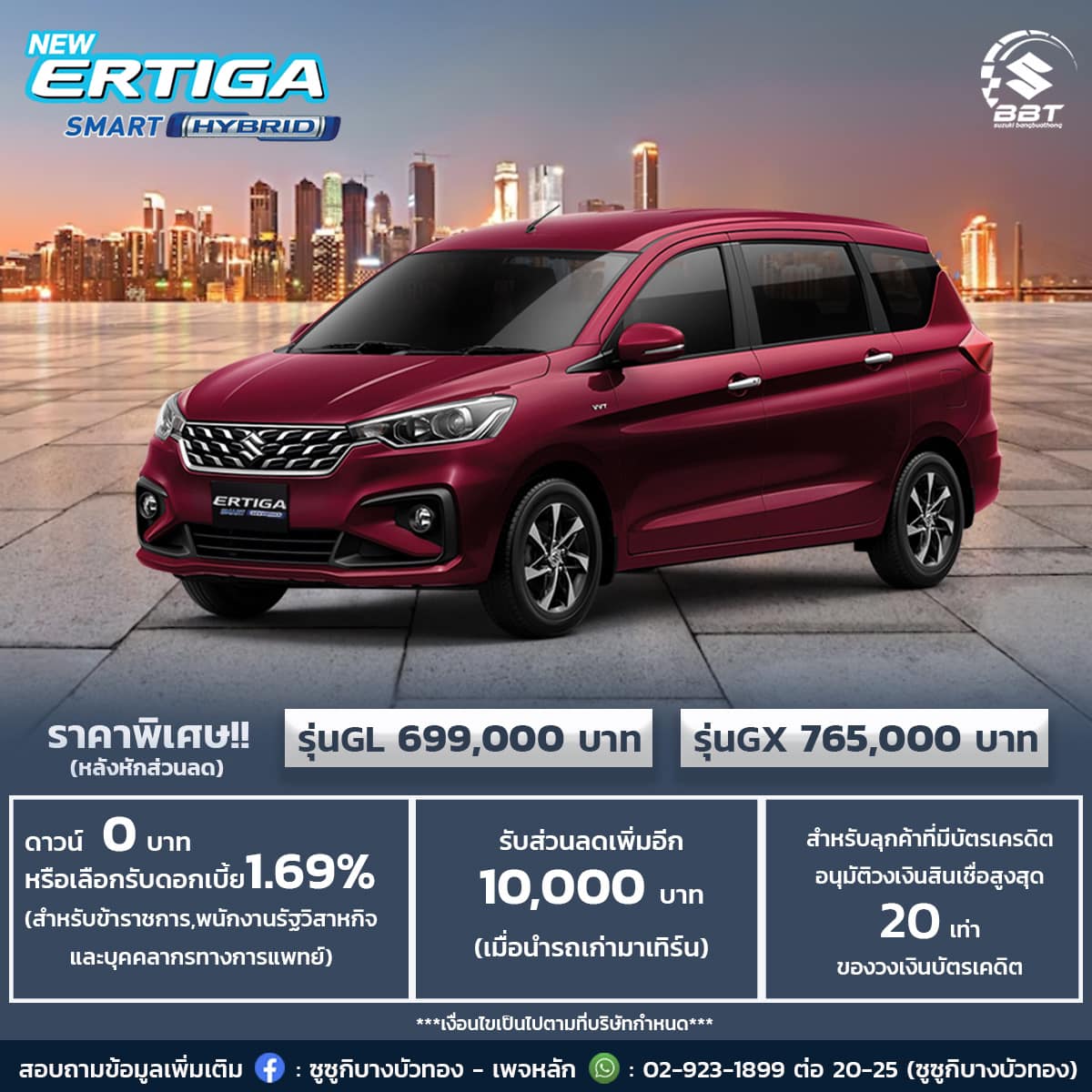 โปรโมชั่น Suzuki Ertiga Smart Hybrid